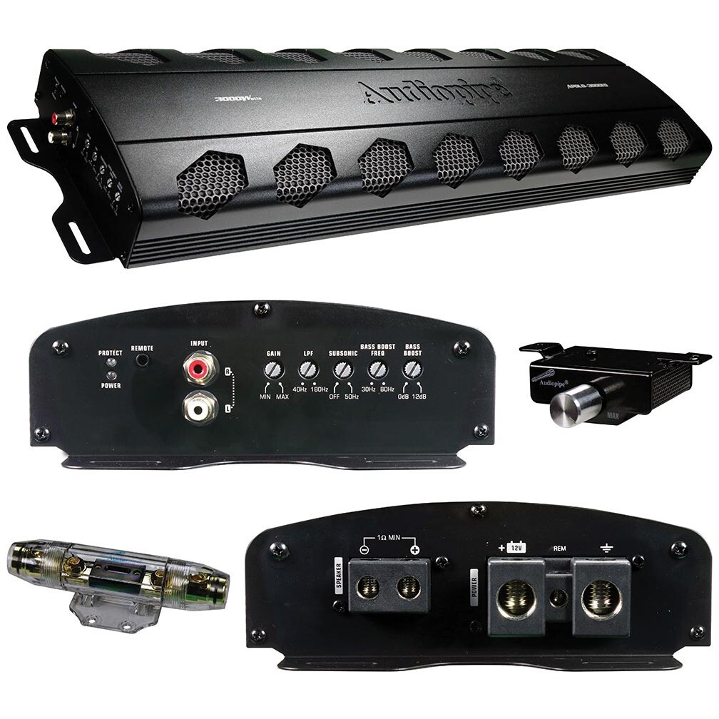 Audiopipe APDLO Series 3000W Mono Class D Amplifier