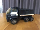 VINTAGE 1980 TONKA GVW 35000 BLACK PRESSED STEEL DUMP TRUCK USA TOY