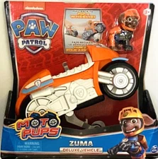 NIB Paw Patrol Moto Pups Zuma Deluxe Pull Back Motorcycle Vehicle Figure Toy