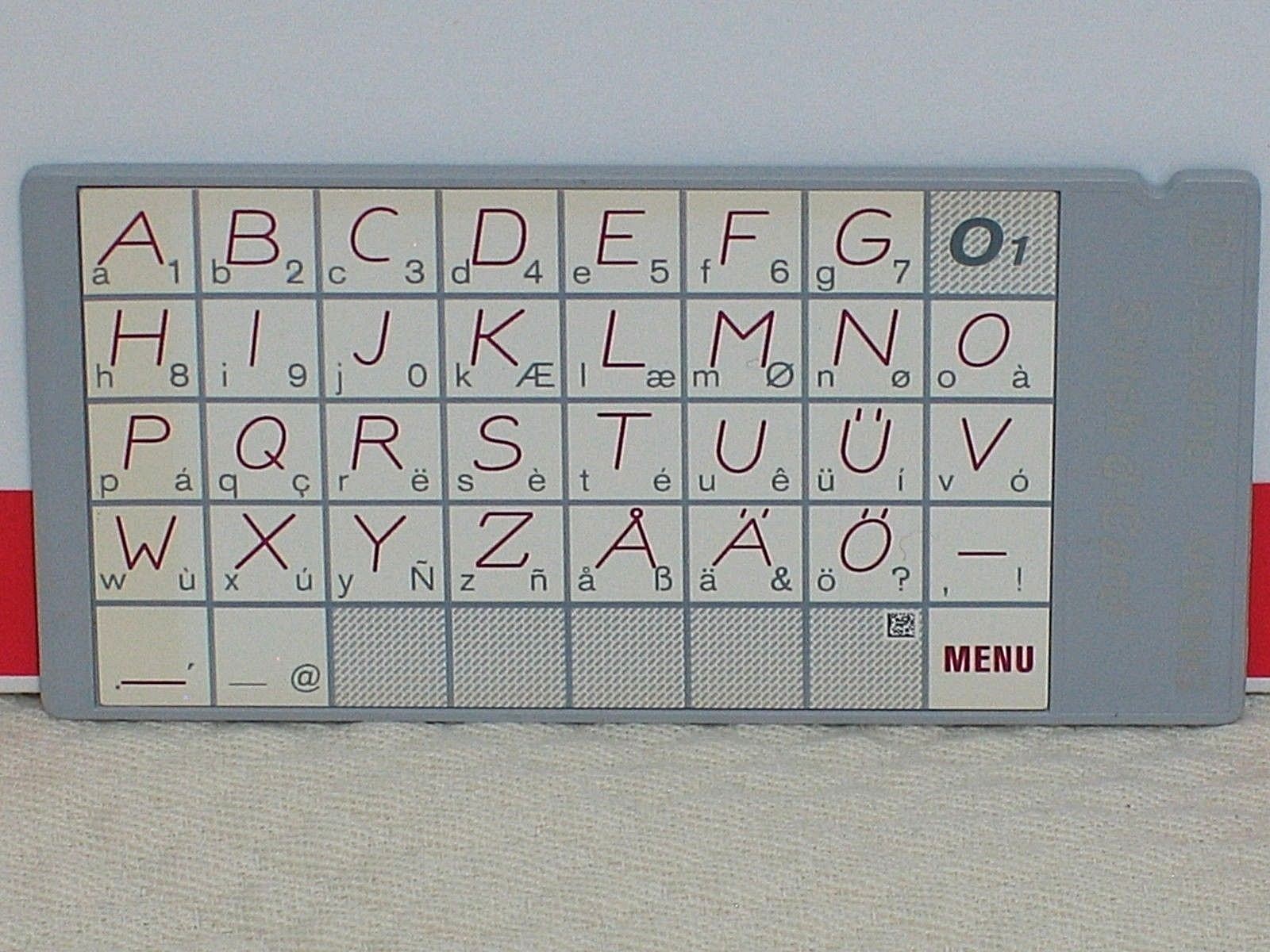 Husqvarna Viking Stitch D Card O1 Block Letter Alphabet Stitches Designer 2 Ii Ebay