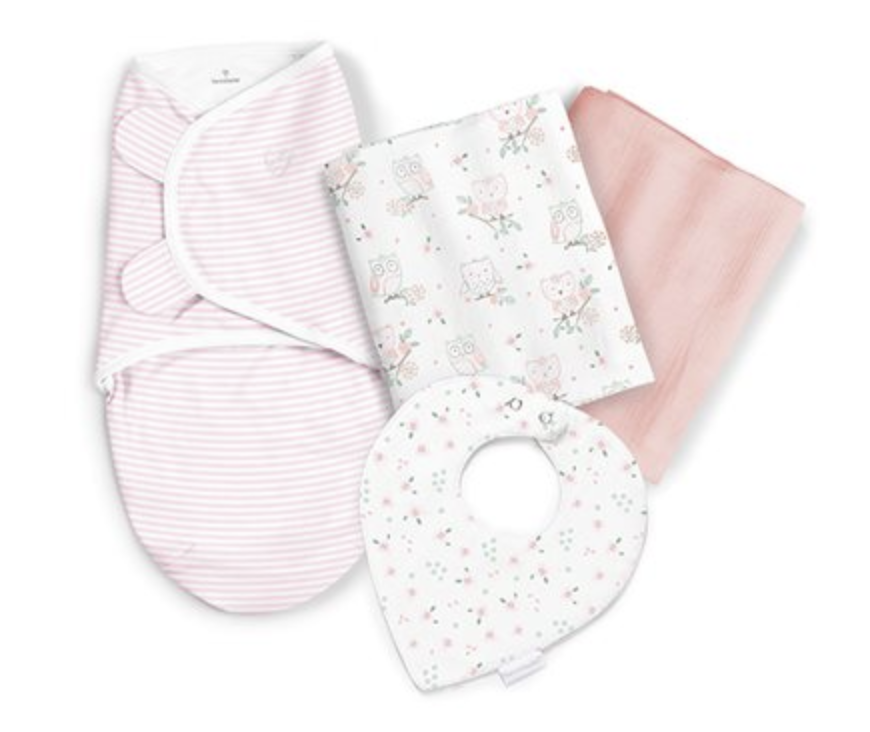 SwaddleMe NEW Sweet Dreams Gift Set Summer Infant 03 Mos Garden Owl