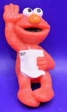 JHP Sesame Street Playhouse Elmo with Map Rare PVC Figure Vintage 1980's