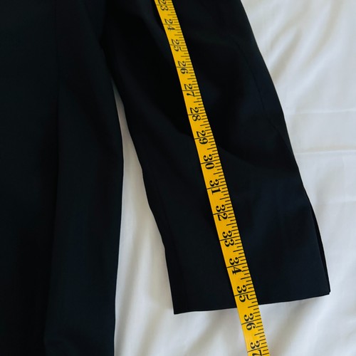 BANANA REPUBLIC Men Size 44R Black Wool Stretch Blazer Jacket 2 Button - Picture 8 of 9