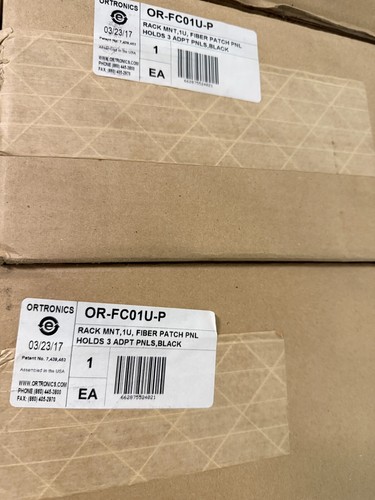 LEGRAND Ortronics 3 Adapter 1-Rack Unit ST/SC/FC/MT-RJ Rack Mount Fiber Panel - 第 2/2 張圖片