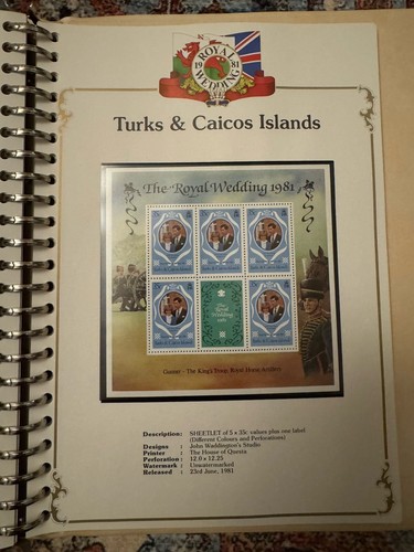 Lady Diana & Prince of Wales Royal Wedding Stamp Book Stanley Gibbons Limited - 第 10/24 張圖片
