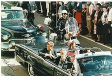 HARLIN VEASEY Signed Photo JFK JOHN F KENNEDY ASSASSINATION AUTO COA