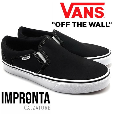 Vans Scarpe da uomo Slip on Senza Lacci Ragazzo Sportive Nere Old Skool  Sneaker | eBay