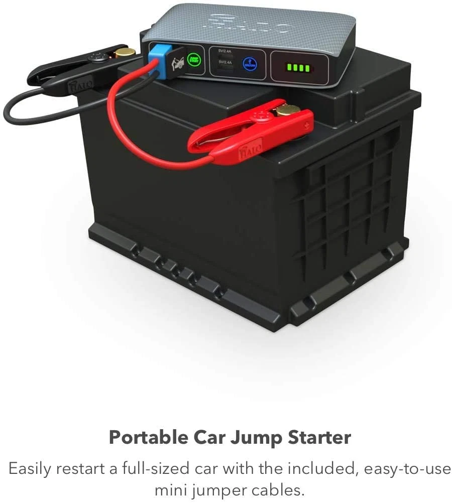 HALO Bolt Compact Portable Car Jump Starter Car Battery Jump