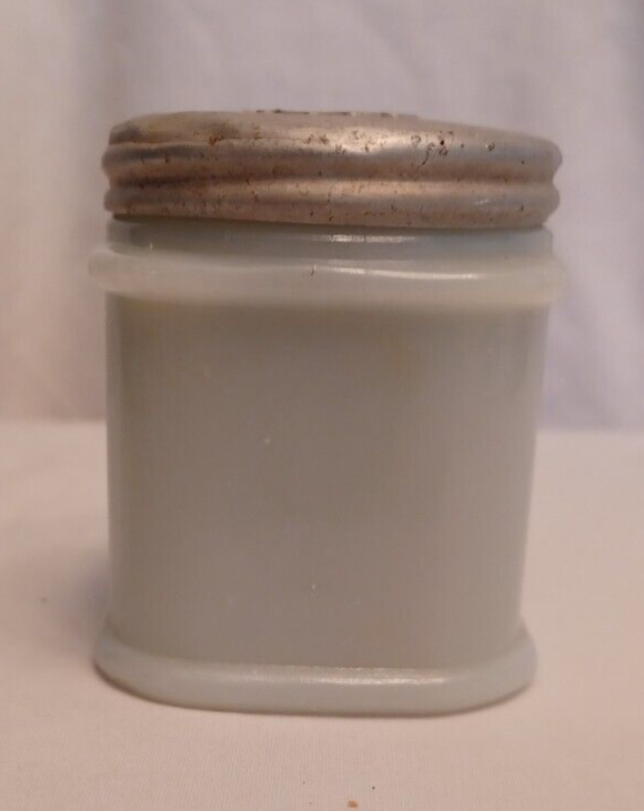 Ponds Cold Cream Jar With Embossed Aluminum Lid Thick Milk Glass eBay