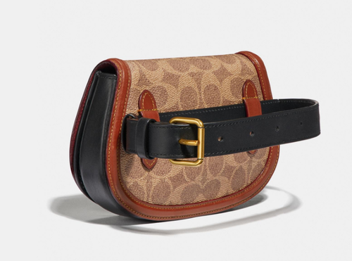 Coach Saddle Crossbody Gürteltasche in Colorblock Signature Canvas Damen L137615 - Bild 2 von 7