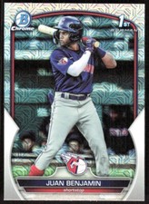 2023 3955B Bowman Chrome Prospects MOJO REFRACTOR Juan Benjamin Cleveland