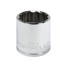 Powerbuilt 1/2 Inch Drive x 35 MM 12 Point Shallow Socket - 642027