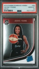 Jackie Young, Rated Rookie, 2019 Panini Donruss Optic WNBA, PSA 10 - GEM MINT