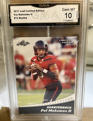 patrick mahomes rookie card graded 10 2017 Panini Donruss Rated Rookie Patrick Mahomes RC PSA 10/10 Auto GEM MINT  Pop1