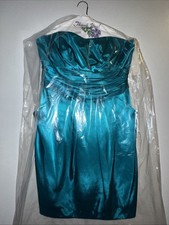 David  s Bridal Blue Dress Size 12 B 36