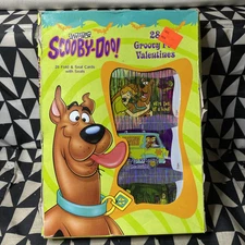 Vintage NOS 1999 Paper Magic Group Scooby Doo Groovy Foil Valentines 28 Cards