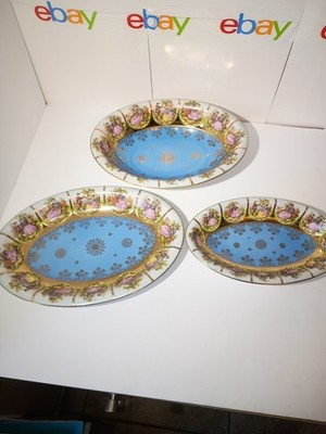 Vintage Bavaria Fragonard Love Story 3 Piece Set 