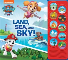 PAW Patrol - Land, Sea, and Sky - 10-Button Interactive Sound Book - PI Kids