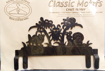 Classic Motifs 6 Inch Metal Craft Holder Ackfeld Manufacturing BUGS SNAIL FROG