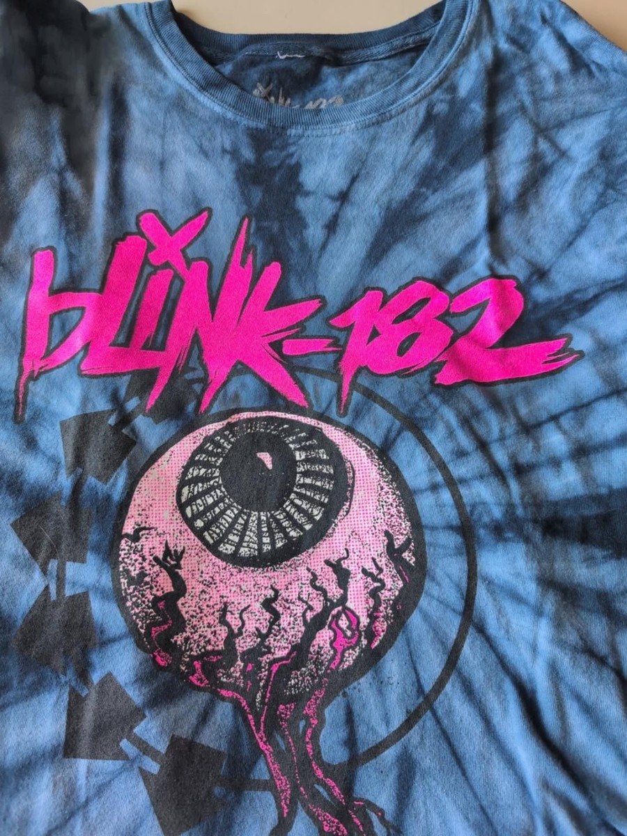 Blink 182 Tie Dye Long Sleeve T-Shirt Punk Rock Band Graphic Tee