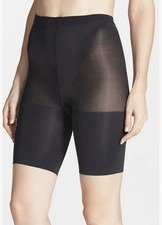 SPANX In-Power Line Super Power Panties Mid-Thigh Shaper Black Size G