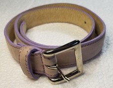 Genuine Leather Women's Belt Made in USA Lilac Unique Color Hard to Find