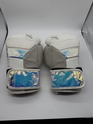 Hayabusa T3 Boxing Gloves 16 oz MMA Kickboxing Muay Thai  WHITE/IRIDESCENT