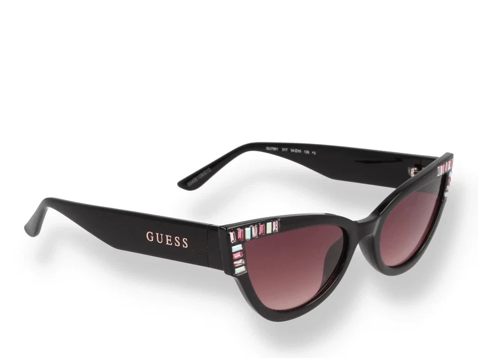 Guess GU7901 01T 黑猫眼塑料太阳镜框 54-19-135 GU — 第 3/3 张图片