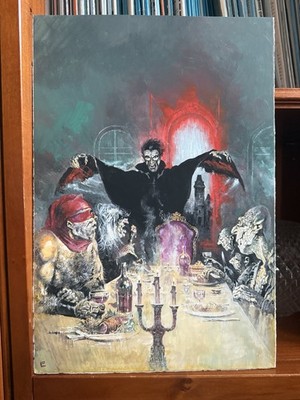 Originalzeichnung Horror Cover Art Rudolf Sieber Lonati