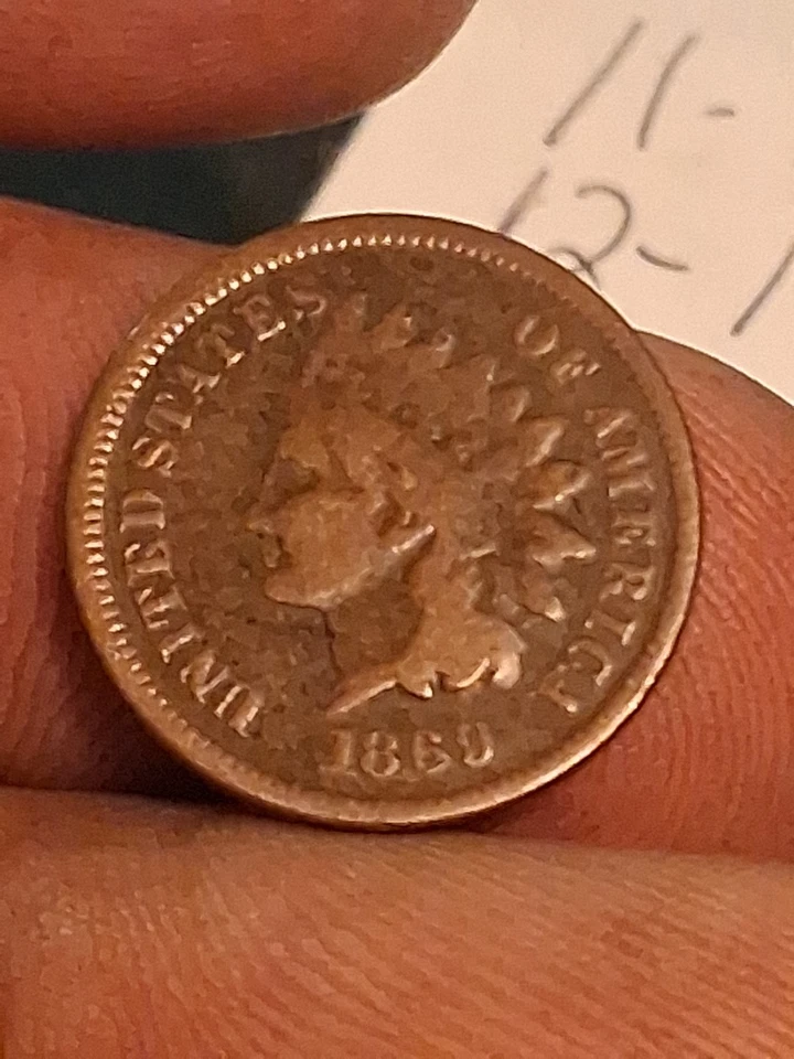 Bonito centavo cabeza india 1869 Foto 3 de 4