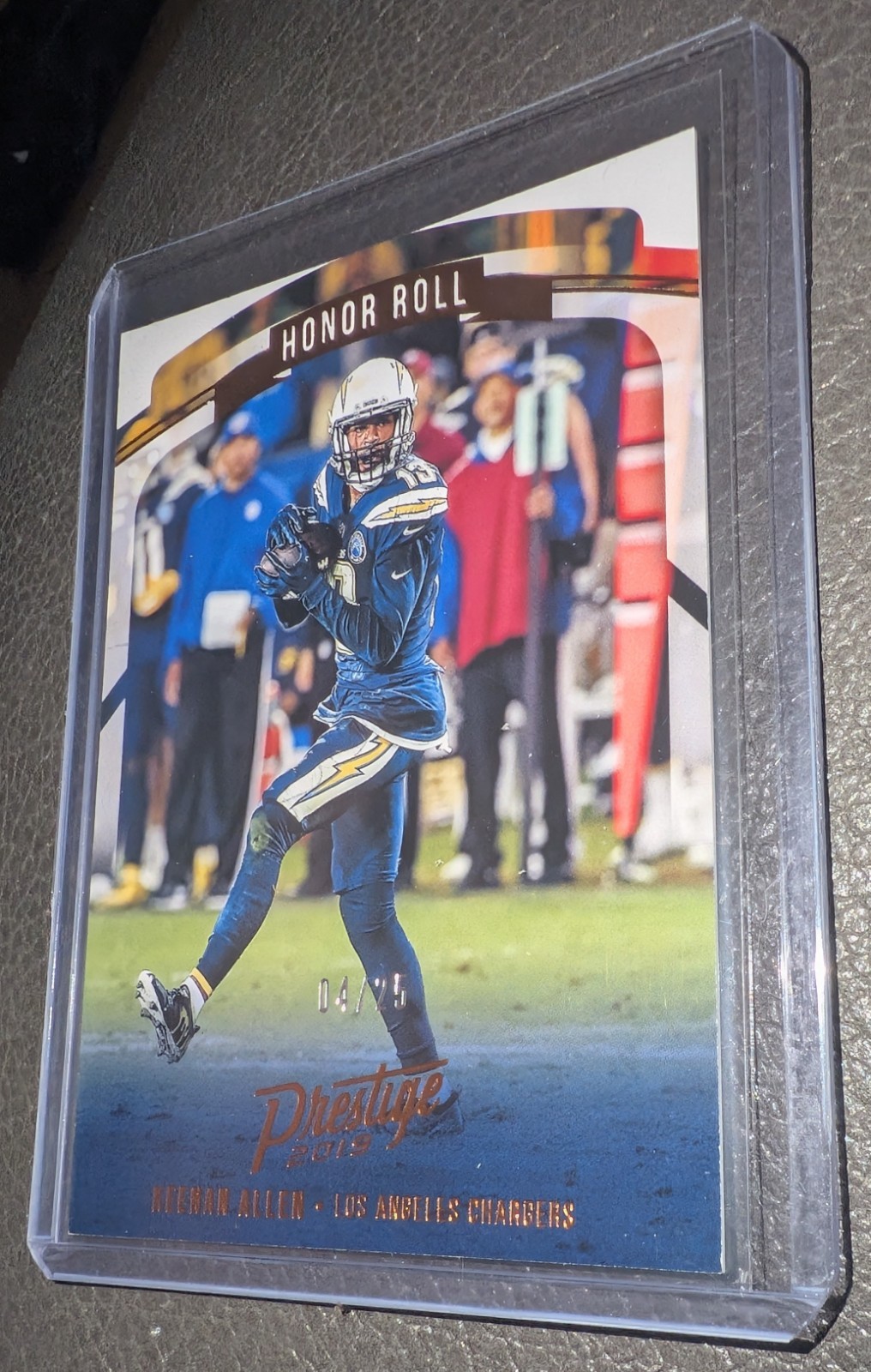 2019 Prestige Football Honor Roll Xtra Points Keenan Allen HR-KA 04/25