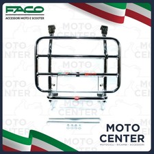 PORTAPACCHI ANTERIORE CROMATO FACO PIAGGIO VESPA PX 125 150 200 ('77-'16) - LML