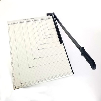 A4 Guillotine Paper Cutter with Metal Base, (12'' x 10'' inch top), Paper Trimm...