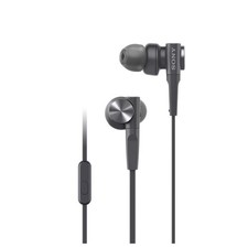 Sony MDR-XB55AP Black Extra Bass Wired In-Ear Earbuds with Mic Remote