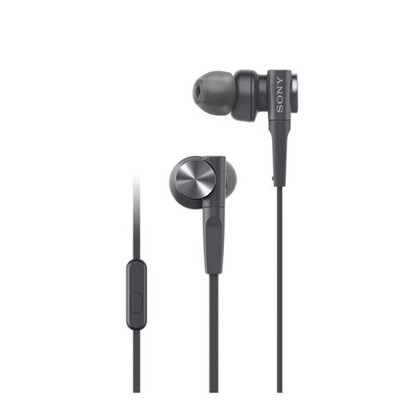 Sony MDR-XB55AP Schwarz Extra Bass Kabelgebundene In-Ear Ohrhörer mit Mikrofo...