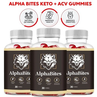 (3 package) Alpha Bites Gummies AlphaBites Max Performance Gummy (3 Months Suppl