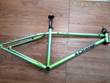 Orange Clockwork mountain bike frame in Slime green 14" - Retro 26"