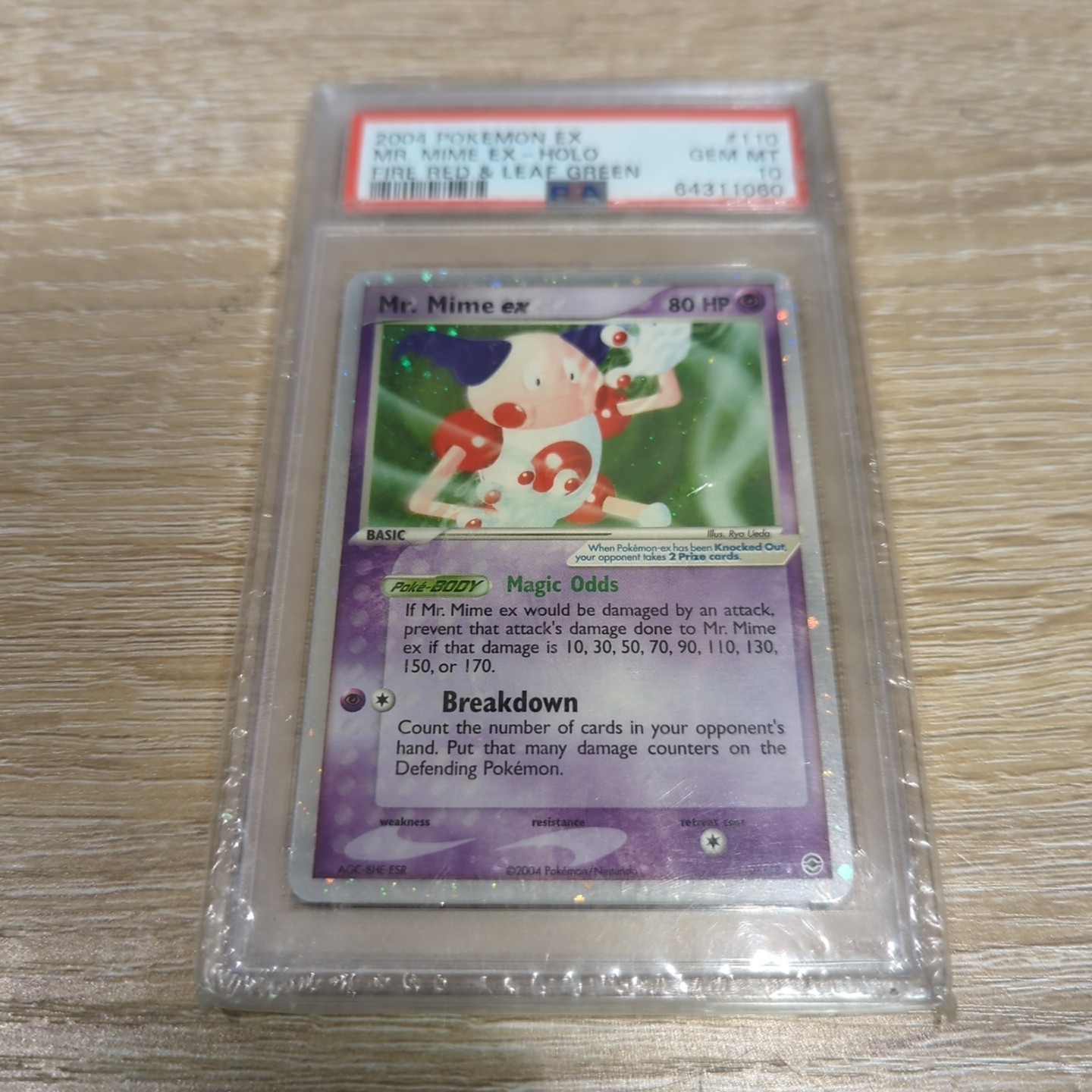 Mr. Mime EX 2004 Fire Red & Leaf Green 110/112 Holo Pokemon Card PSA Gem Mint 10