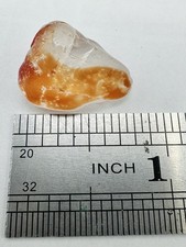 Vtg Estate Colored Sea Glass DAVENPORT BOTTOM 2.9g Small JQ Orange And Clear