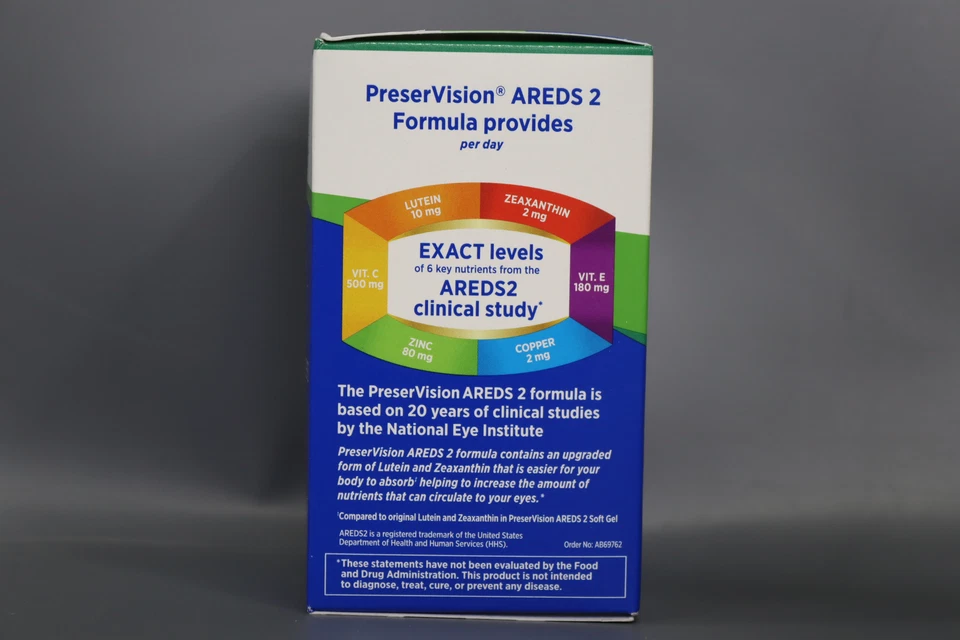 PreserVision AREDS 2 cápsulas blandas de vitaminas para ojos 60 unidades CADUCIDAD: 25/11/2025 Foto 4 de 4