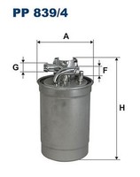 Filtron PP 839/4 Kraftstofffilter FüR Audi, Skoda, VW