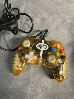 Mad Catz MicroCon Model 4536 Transparent Clear Orange Controller Xbox (UNTESTED)