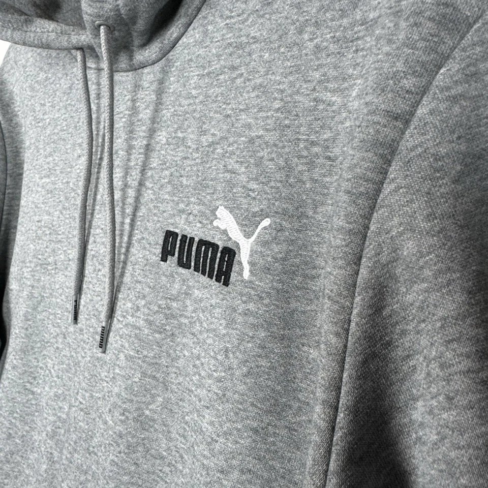 Sudadera con Capucha Puma Essential Logo Bordado + Pantalones a Juego Chándales Gris M Foto 4 de 4