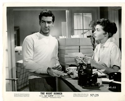 THE NIGHT RUNNER-1957-8 X 10 STILL-DRAMA-RAY DANTON-COLEEN MILLER-vg