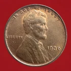 1936-P AU RB Lincoln Wheat Cent ACTUAL COIN FAST SHIPPING 979