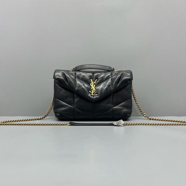 Authentic Pre-owned Saint Laurent Black Puffer Loulou Small