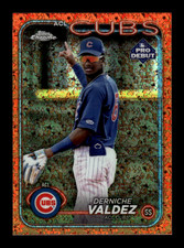 2024 Topps Pro Debut Derniche Valdez #PDC-126 Chrome Orange Mini Diamond /25