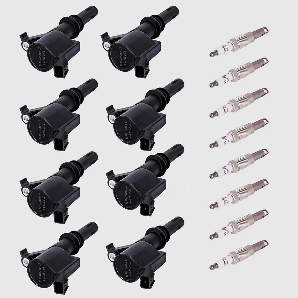 8pcs OEM Genuine DG511 Ignition Coil & Spark Plug SP546 For F150 Ford Lincoln US - Image 3 of 4