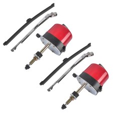Red Windshield Wiper Motor Kit Street Universal Boat For S6558 Chevy 12v Motor