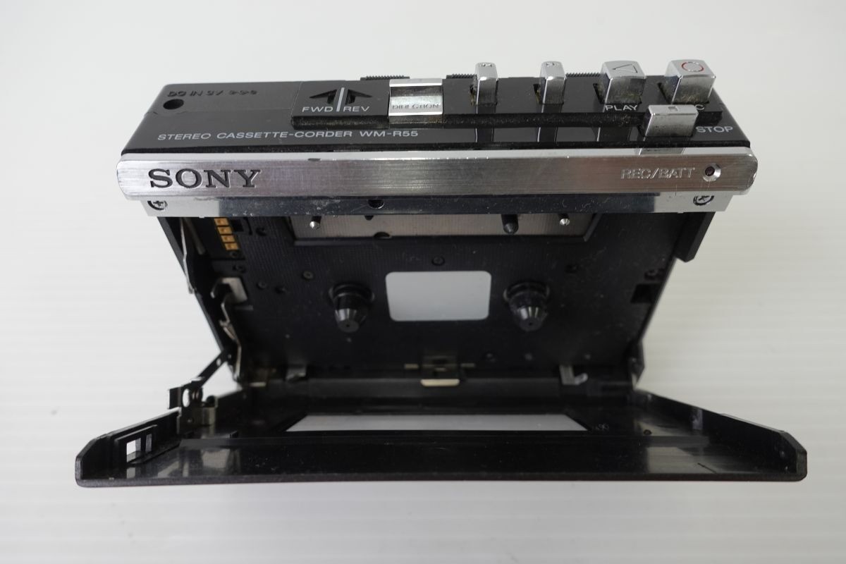 Sony Walkman WM-R55 Black Cassette Player Portable Vintage Japan